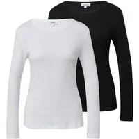 s.Oliver Langarmshirt (2-tlg) mit Rundhalsausschnitt, 2er Pack