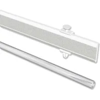 INTERDECO Paneelwagen Easyslide, Schiebegardinen, Gardinenschienen, (1 Stück, Weiss), kürzbar