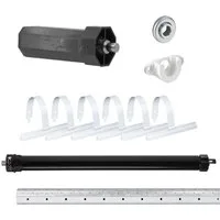 Nobily Achtkantwelle Rolladen-Set mit Mini Rolladenmotor, Mechanik-Set, Welle, Komplett-Set, 1-St., 13Nm/ 36kg