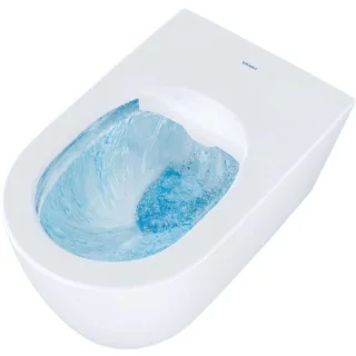 Duravit ME by Starck Wand Tiefspül WC 2517092000 Weiß Hochglanz, 540mm, Rimless, HygieneGlaze