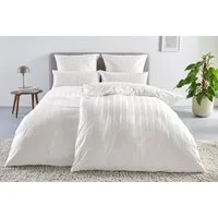 LeGer Home by Lena Gercke Bettwäsche Leonore, Mako-Satin, 2 teilig, Mako-Satin Streifen aus 100% Baumwolle, Größe ab 135x200 cm