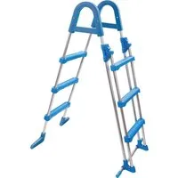 my POOL BWT Pool-Sicherheitsleiter für 90 cm hohe Pools, rutschsichere Fußkappen
