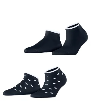 ESPRIT socks & tights - Esprit Little Hearts 2-Pack Damen marine - Gr. - 40.5