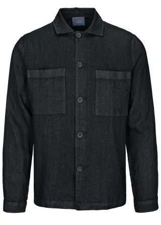COMMANDER Finest Clothing - Overshirt, 1/1 Arm black - Gr. - XL