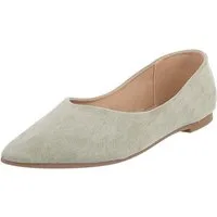 Ital-Design Elegante Ballerinas für Damen – Komfortabel & zeitlos Ballerina (91554614) Blockabsatz Klassische Ballerinas in Hellgrün