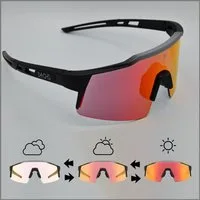 Dachs Sport Fahrradbrille DACHS Photochromatische Sonnenbrille - Selbsttönende Unisex Radbrille, UV Schutz 400