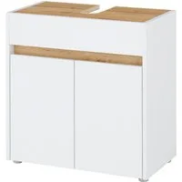 Home affaire Waschbeckenunterschrank CITY/GIRON, Waschtisch mit Griffmulde, Badschrank in zeitlosem Design in den Farben Weiß und Anthrazit verfügbar, viel Stauraum