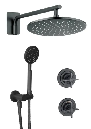 Neuesbad Serie 400 Unterputz Dusch-Set, Oberfläche: schwarz matt  NB1DENAC_N9QT1