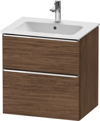 Duravit D-Neo Waschtischunterbau wandhängend Nussbaum dunkel Matt 610x462x625 mm - DE4361010210000 DE4361010210000