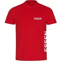 multifanshop T-Shirt Herren Essen - Brust & Seite - Männer