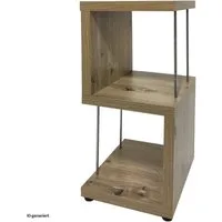 HTI-Living Regal Standregal 2 Fächer Thekla Artisaneiche, Stück 1-tlg., mit Metallstreben