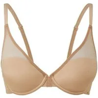 Gossard Halbschalen-BH Glossies Halbgefütterter Triangel BH natur (halbgefütterter BH, 1-tlg., glatt)