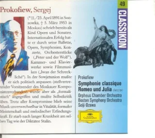 Sinfonie Classical / Romeo und Julia