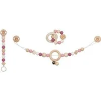 goki Greifspielzeug goki baby Herz-Set: Kinderwagenkette, Schnullerkette und Greifling (3-tlg)