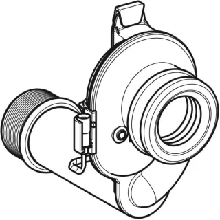 Geberit Urinal-Siphon waagerecht mit Sensor für Urinal-Steuerung ab 2009 242150001