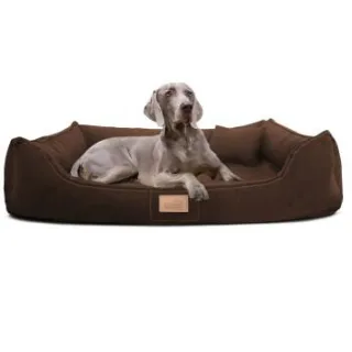 Tierlando MADDOX SOFT - Orthopädisches Hundebett braun 1 m, 25 cm, 75 cm