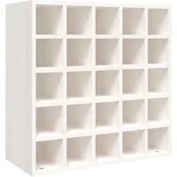 vidaXL Barschrank Weinschrank Weiß 56 x 25 x 56 cm Massivholz Kiefer (1-St)