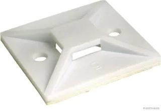 HERTH&BUSS Befestigungssockel, Kabelbinder, mit Klebefolie, 38 x 38 mm - 50265720
