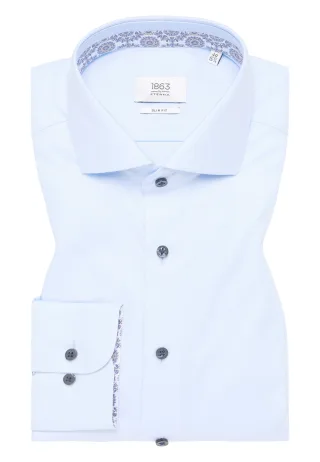 ETERNA - Hemd Twill Langarm hellblau - Gr. - 40/Langarm - 67cm