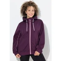 Ulla Popken Softshelljacke Softshell-Funktionsjacke wasserabweisend Kapuze