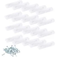 sossai® Möbelfuß Möbelgleiter in Transparent mit Schrauben, (20-St), 50x14x5mm