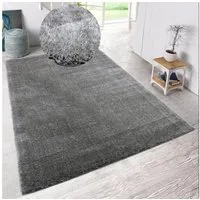 my home Hochflor-Teppich Malin, rechteckig, Höhe: 43 mm, Shaggy in Uni-Farben, einfarbig, leicht glänzend, besonders weich