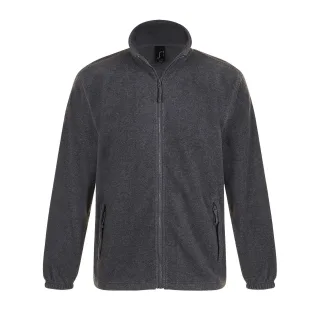 SOLS Herren Outdoor Fleece Jacke North (Grau Marl)
