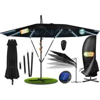 KESSER Sonnenschirm, Sonnenschirm Doppelsonnenschirm 4,6m x 2,7m Ampelschirm