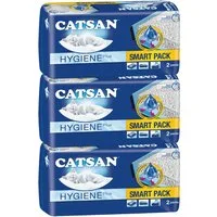 CATSAN Katzenstreu CATSAN® Hygiene Plus SMART PACK 3 x 2 x 4l