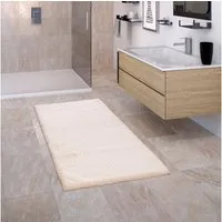 Paco Home Badematte Comfy 340, Höhe 25 mm, rutschhemmend beschichtet, fußbodenheizungsgeeignet, Polyester, rechteckig, Badteppich, Soft-Touch-Oberfläche, besonders weich & flauschig