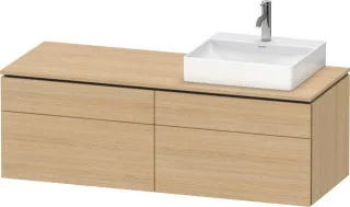 Duravit L-Cube Konsolenwaschtischunterbau wandhängend Natur Eiche Matt 1420x550x482 mm - LC4870R3030 LC4870R30300000