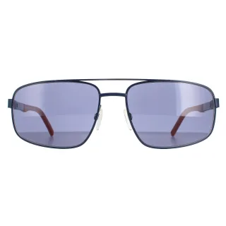 Tommy hilfiger rectangle Hommes mat blue bleu th 1651 / s