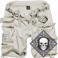 Brandit Cargoshorts Cargo Shorts kurze Hose robust schwere Qualität mit UD Bandana