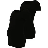 ONLY MATERNITY T-Shirt (2-tlg) Plain/ohne Details