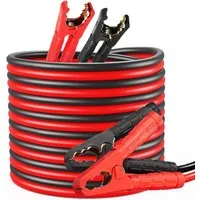 TLGREEN 12V/24V Überbrückungskabel, Startkabel Set Starthilfekabel Starthilfekabel, 4m 30mm² 1000A, den Schnellstart, (4 cm), mit Schutzhandschuhen, für PKW LKW Kupfer Starthilfekabel
