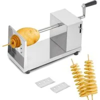 QUBEBU Spiralschneider-Einsatz Kartoffelschneider Twister Kartoffelspiralenschneider Spiralschneider, Zubehör für Edelstahl Spiralschneider, Multifunktionale Schneidemaschine, für Schneiden von Radieschen, Karotten, Gurken, Gemüse