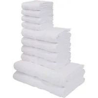 OTTO home Handtuch Set Vanessa, 10-tlg Handtuch-Set, weich, in Standard- und Premium-Qualität, Walkfrottee (Set, 10-St), 100% Baumwolle, Duschtücher, Handtücher, Gästetücher, mit Bordüre