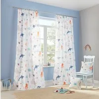 OTTO home Gardine OCEAN (1 St), Kräuselband, halbtransparent, Kindergardine, mit Meeresmotiven einseitig bedruckt, Tiere