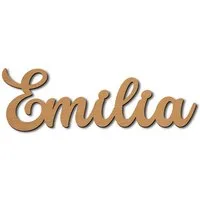 Namofactur Wanddekoobjekt Name Emilia Holz Schild Buchstaben Namensschild I MDF Holz