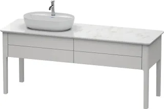 Duravit Luv Konsolenwaschtischunterbau bodenstehend Nordic Weiß Seidenmatt 1733x570x743 mm - LU9563L LU9563L3939