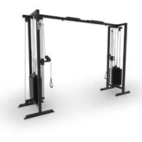 SF SUPRFIT Kraftstation Hallador Fitnessturm als Kabelzugstation Regular od. Basement Edition, inkl Gewichten bis 71kg, Regular 298x216cm, Basement Edition 298x200cm
