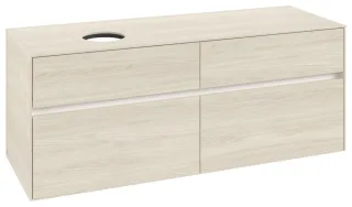 Villeroy & Boch Waschtischunterschrank Collaro C04600 1400x548x500mm 4 Ausz. Waschtisch li White Oak C04600AA