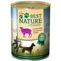 Best Nature Adult, Nassfutter für Hunde, 400g, Lamm mit Kartoffeln, Petersilie ..., Nassfutter für: Hund