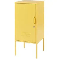 en.casa Nachtschrank »Hausjärvi« mit abschließbarer Tür 82 x 35 x 35 cm Stahl Gelb