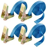 Arebos Spanngurt Zurrgurte mit Rasche 6m, 0,8T, 25mm 4er Pack oder 10er Pack (Set, 4-St)