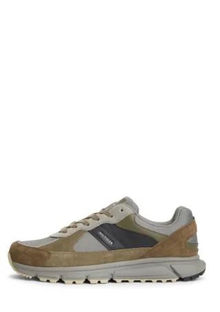 Tommy Hilfiger - Sneaker im Materialmix grau - Gr. - 40