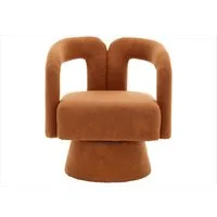 LVHOM Drehsessel M-Form 360 Grad drehbare Cuddle Barrel-Akzentstühle (runde Sessel mit breiter Polsterung, flauschiger Stoffstuhl, 1-St), für Wohnzimmer, Schlafzimmer, Büro, Wartezimmer
