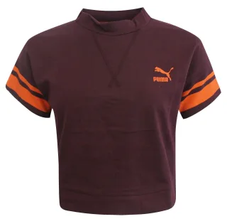 Puma Tipping Damen Bordeaux Crop Top