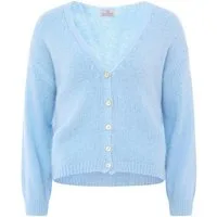 Zwillingsherz Strickjacke (1-tlg) Plain/ohne Details