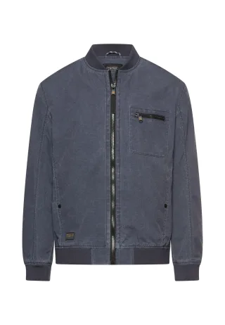 camel active - Blouson mit Bomberkragen aus Ribstop dark navy - Gr. - 54